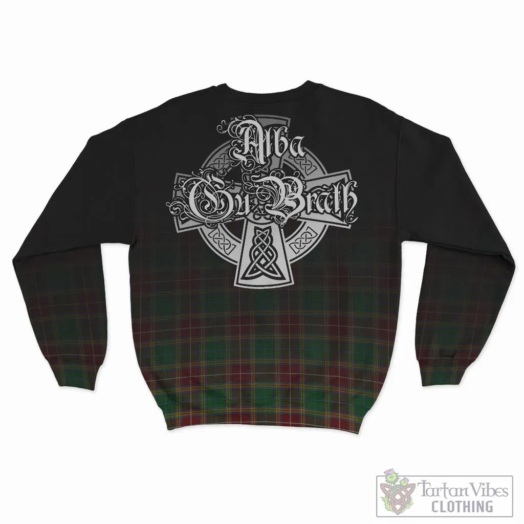 Baxter Tartan Sweatshirt Featuring Alba Gu Brath Family Crest Celtic Inspired