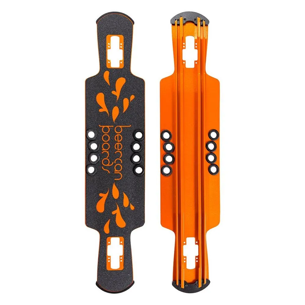 Beercan Orange 37" Kegger Lite Drop Through Longboard Deck