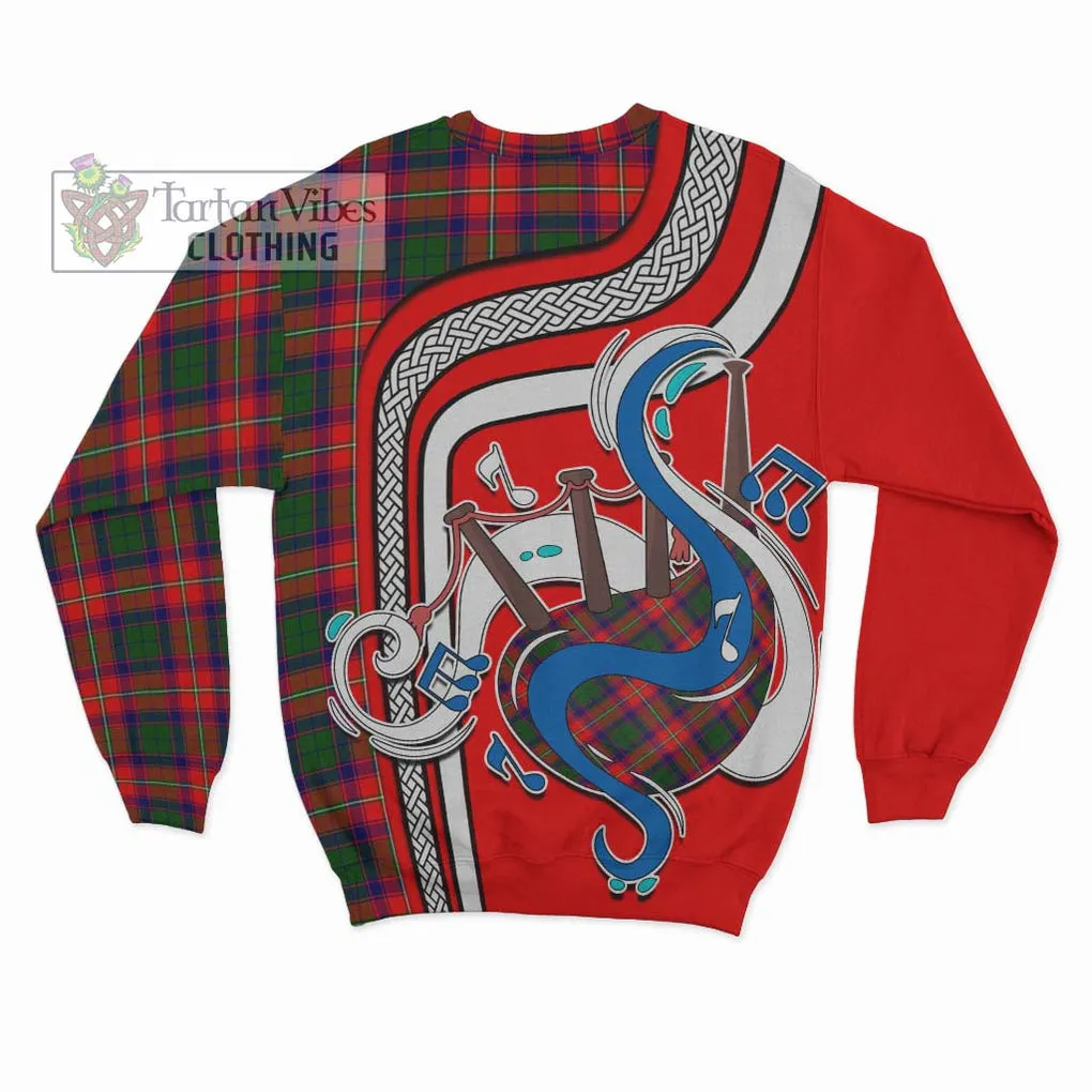 Belshes Tartan Sweatshirt with Epic Bagpipe Style