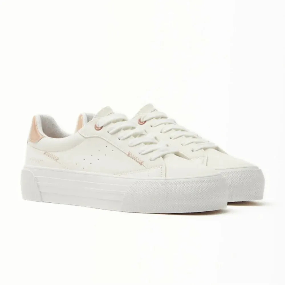 Bershka Flatform Sneakers Women 1446-960-001-WHT