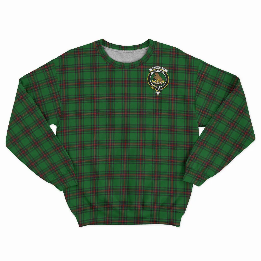 Beveridge Tartan Sweatshirt with Family Crest