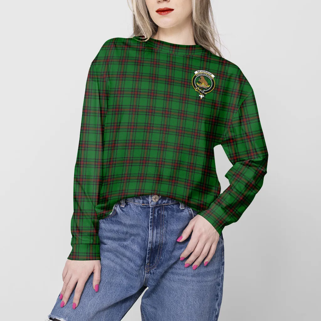 Beveridge Tartan Sweatshirt with Family Crest