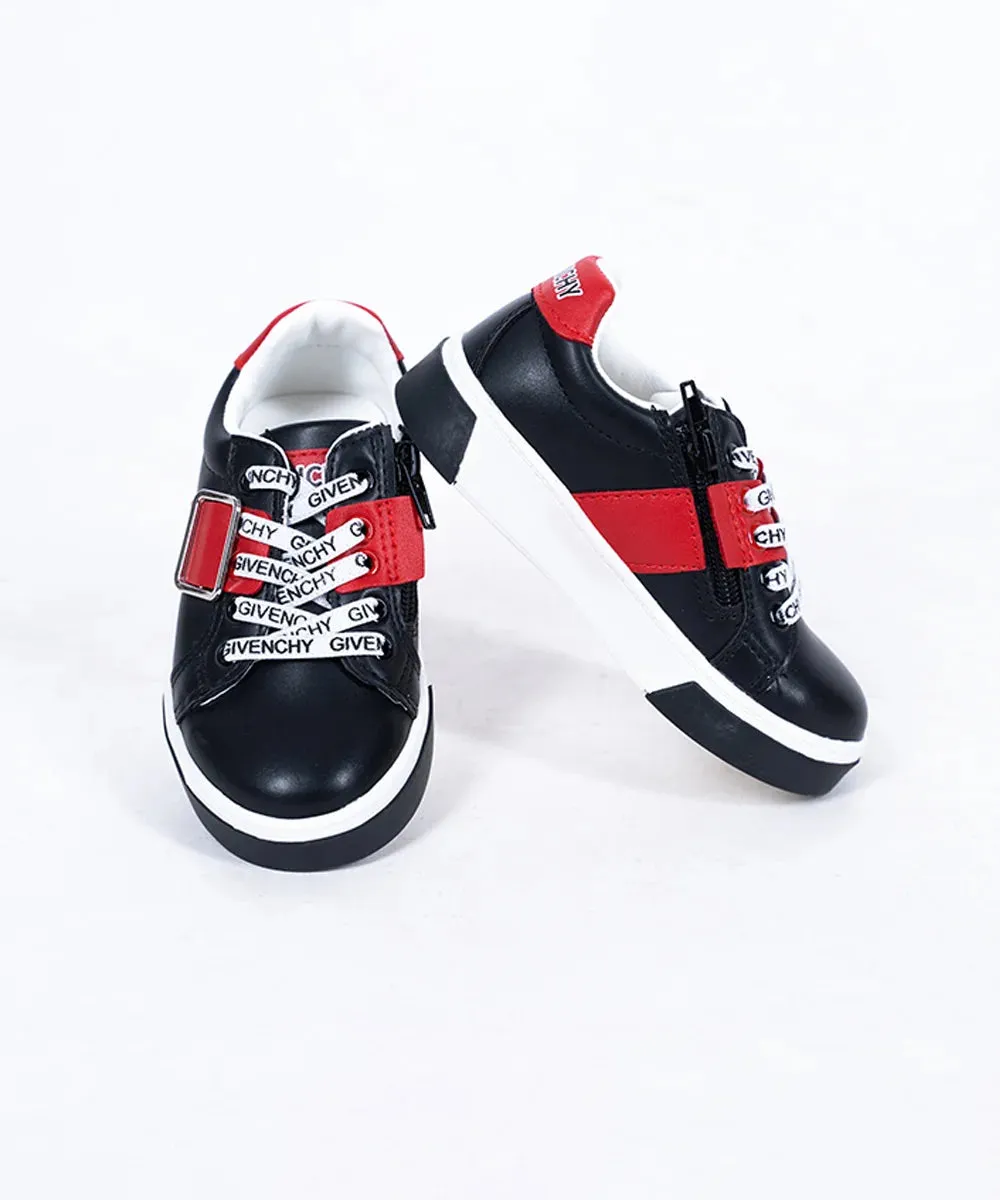 Black and Red Colored Party Shoes for Kids