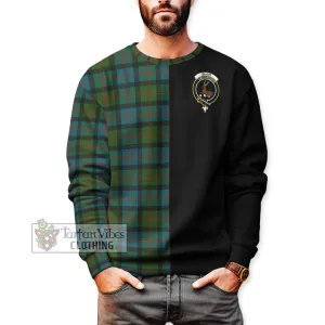 Blair Ancient Tartan Sweatshirt with Family Crest and Half Of Me Style