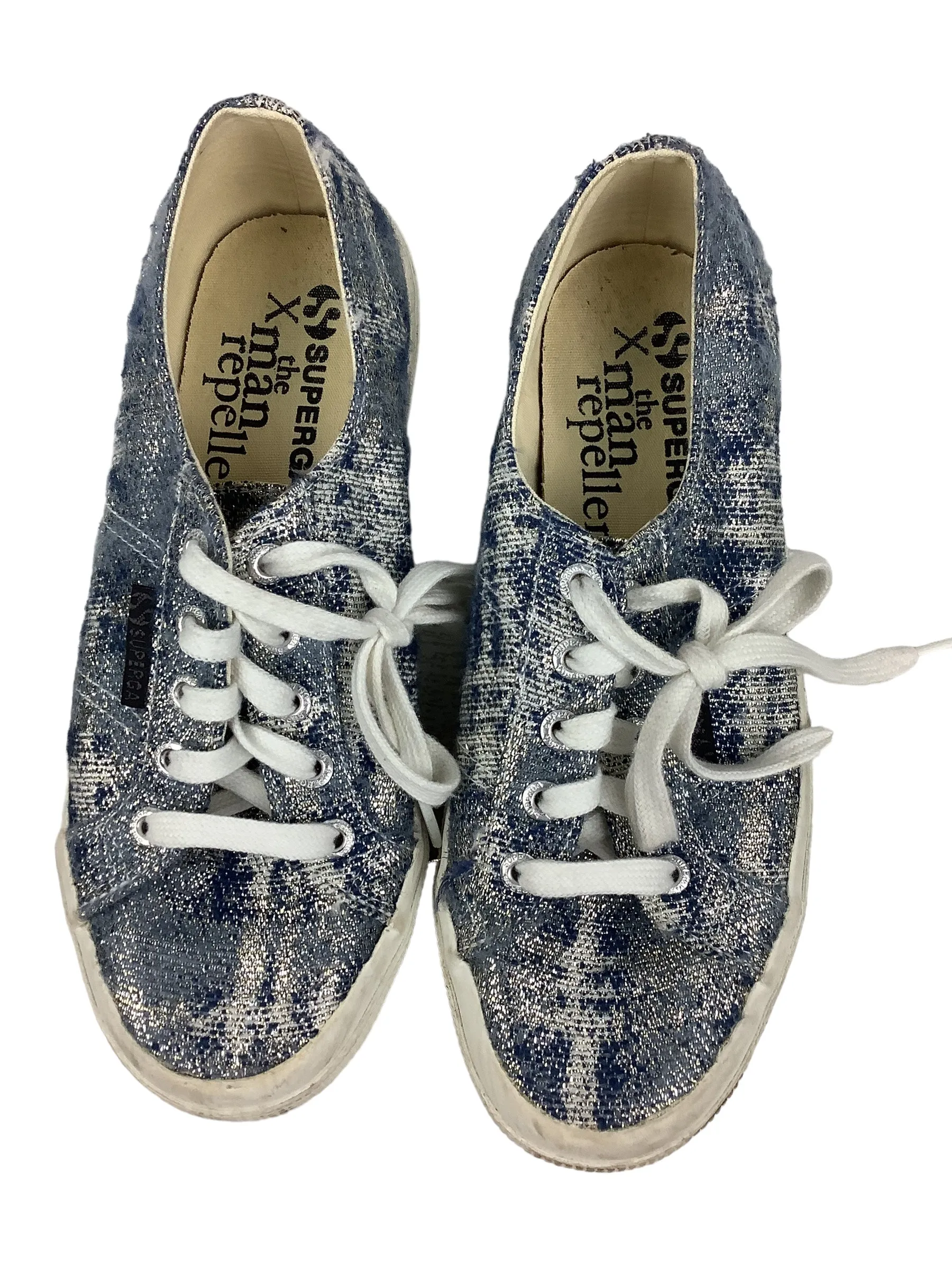 Blue Shoes Sneakers Superga, Size 6.5