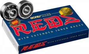 BONES - RACE REDS - SKATEBOARD BEARINGS - 8 PACK