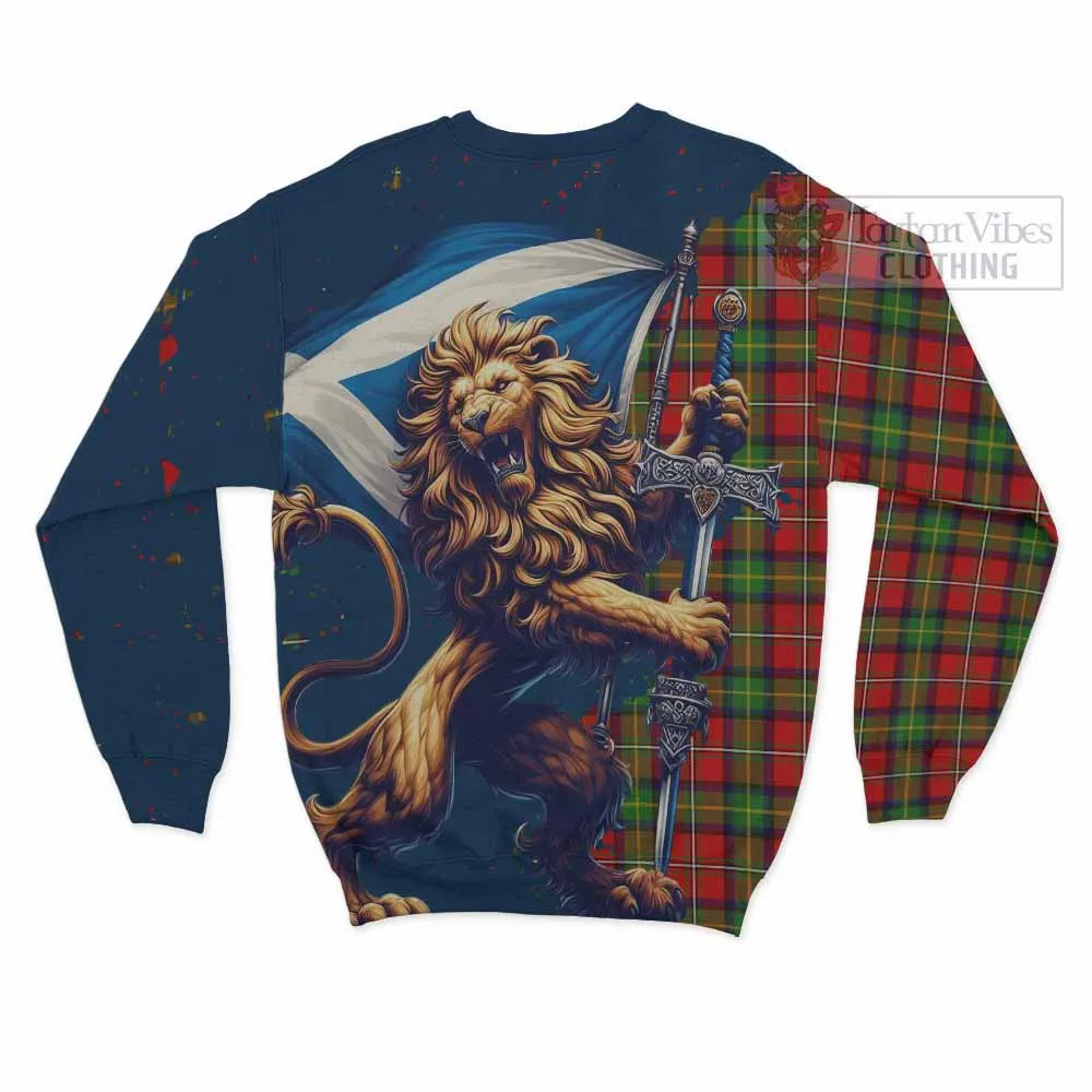 Boyd Tartan Family Crest Sweatshirt with Scottish Majestic Lion