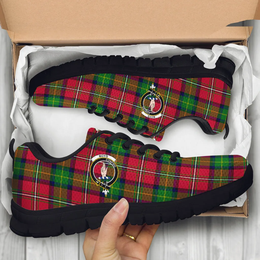 Boyd Tartan Sneakers with Family Crest