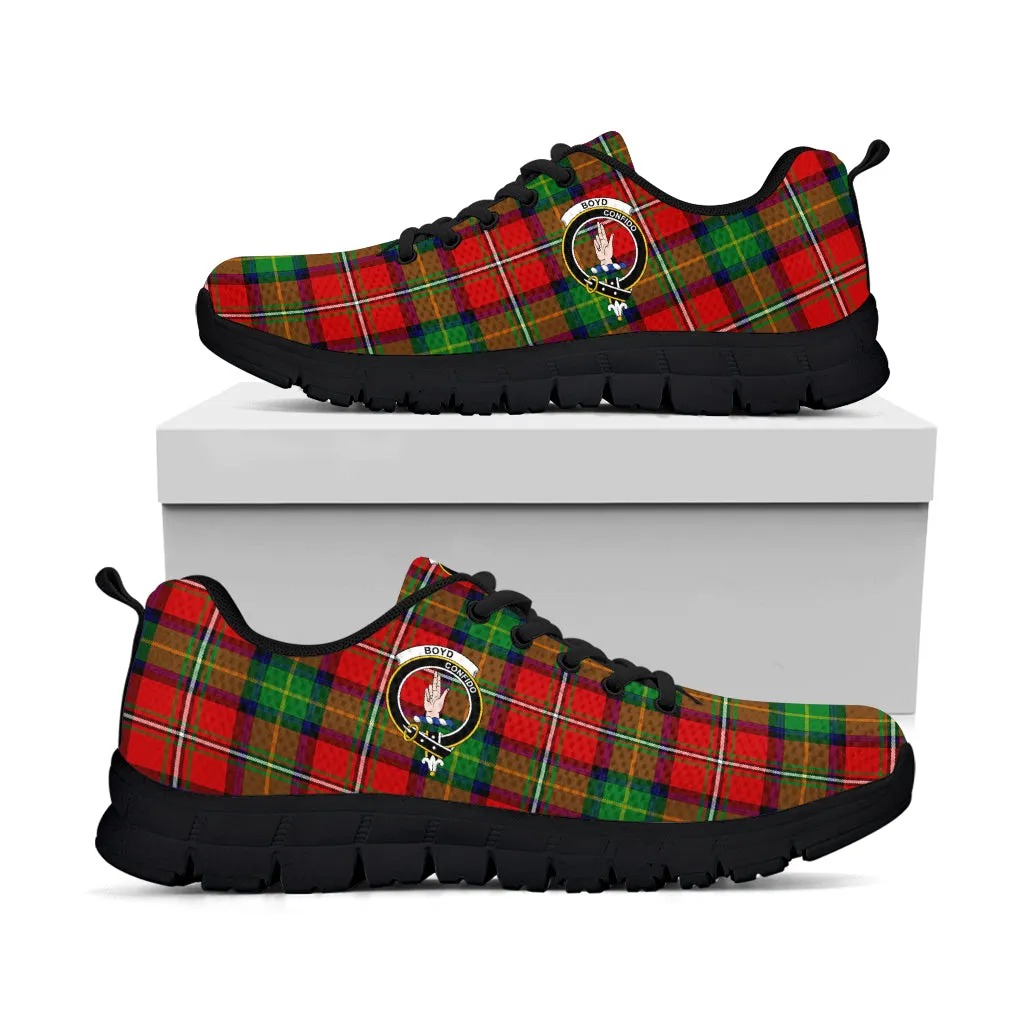 Boyd Tartan Sneakers with Family Crest