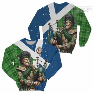 Boyle Tartan Sweatshirt with Family Crest Scottish Bagpiper Vibes