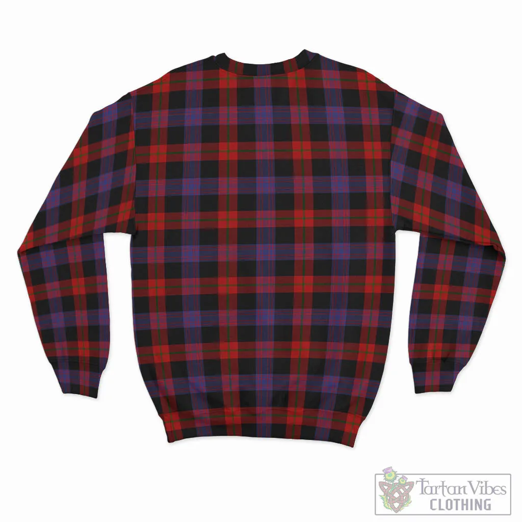 Brown (Broun) Tartan Sweatshirt with Family Crest