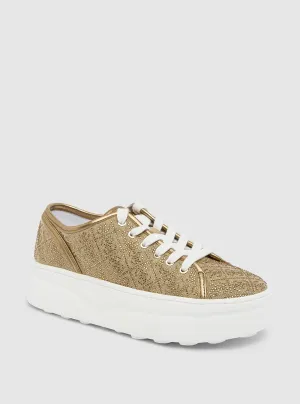 Brown Queeny Low-Top Sneakers