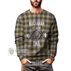 Buchanan Dress Tartan Sweatshirt with Family Crest DNA In Me Style