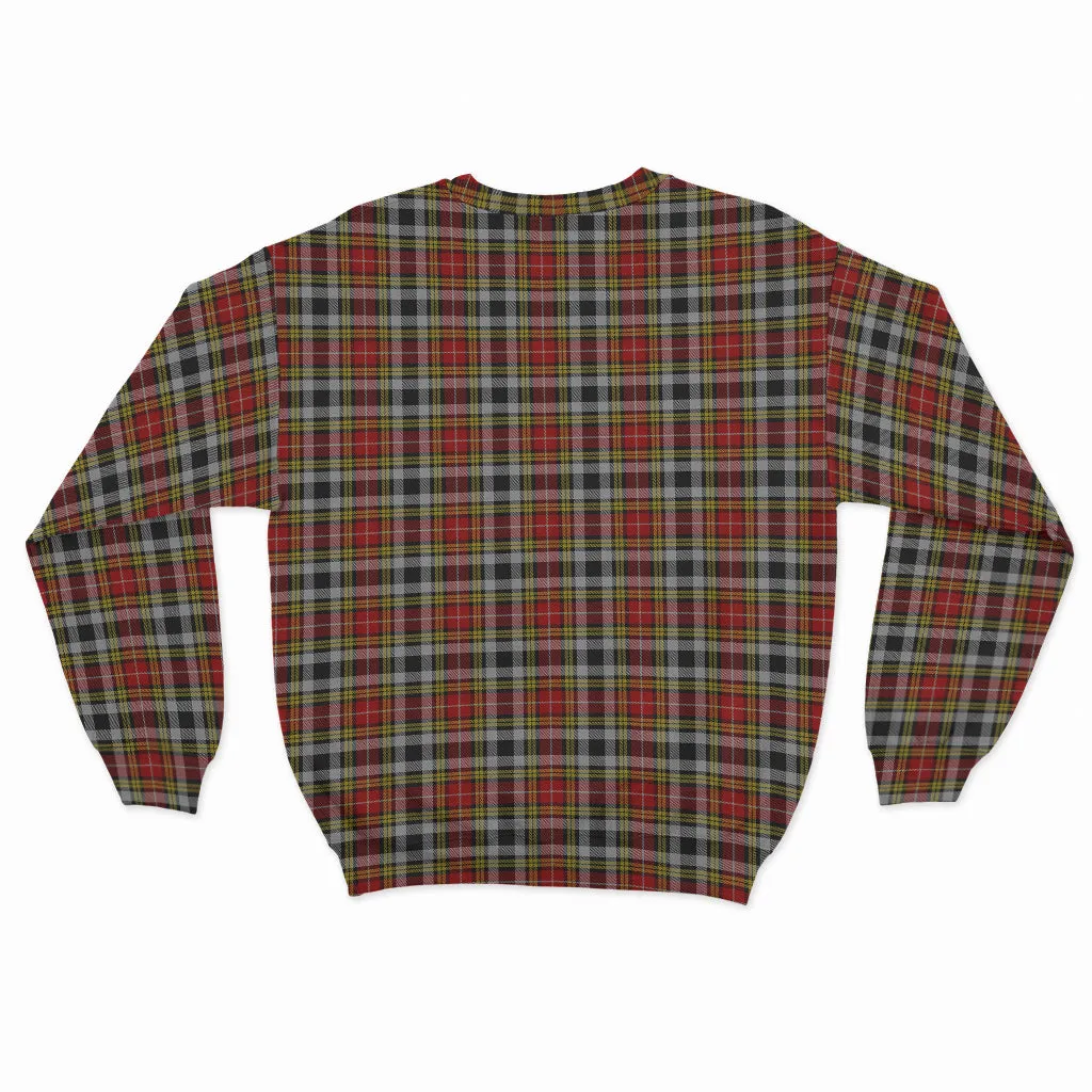 Buchanan Old Dress Tartan Sweatshirt with Family Crest