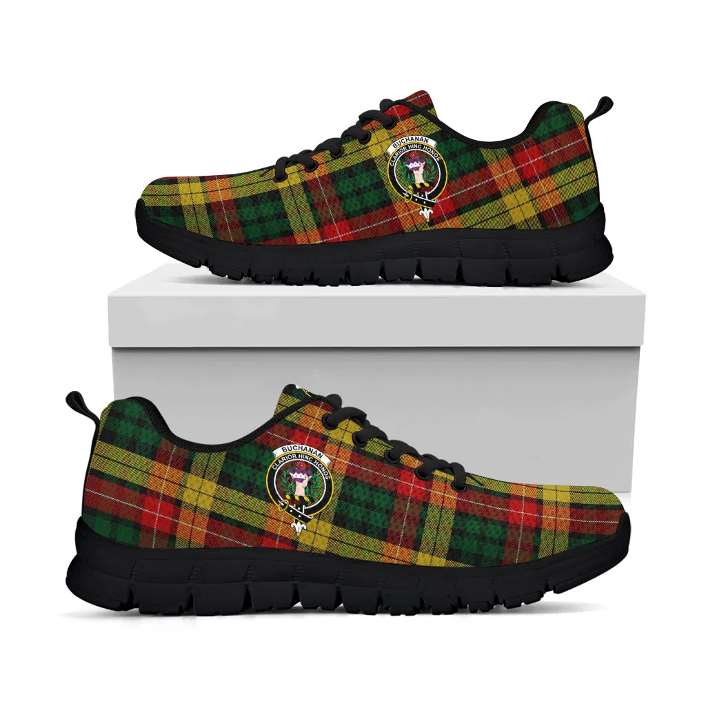 Buchanan Tartan Sneakers with Family Crest