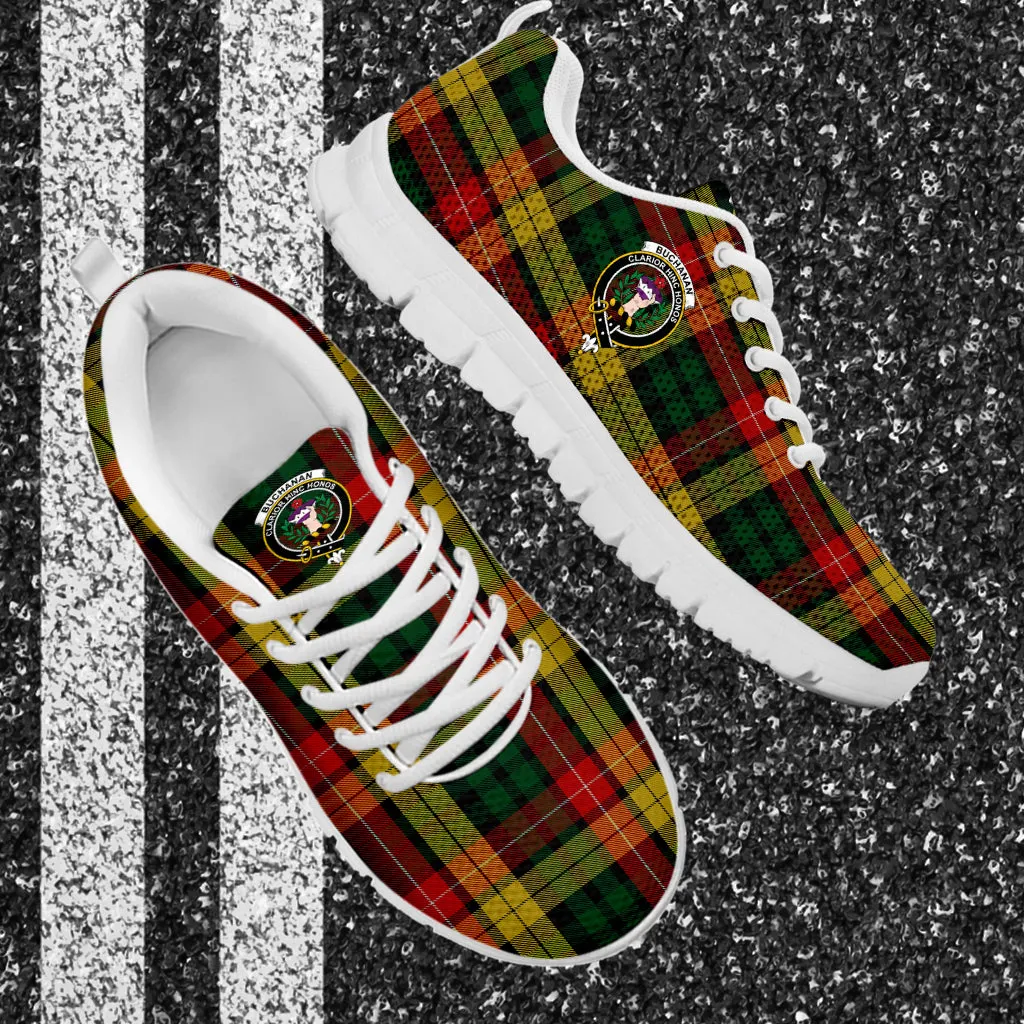 Buchanan Tartan Sneakers with Family Crest