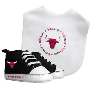 Bulls Baby Bib with Pre-Walking Shoes