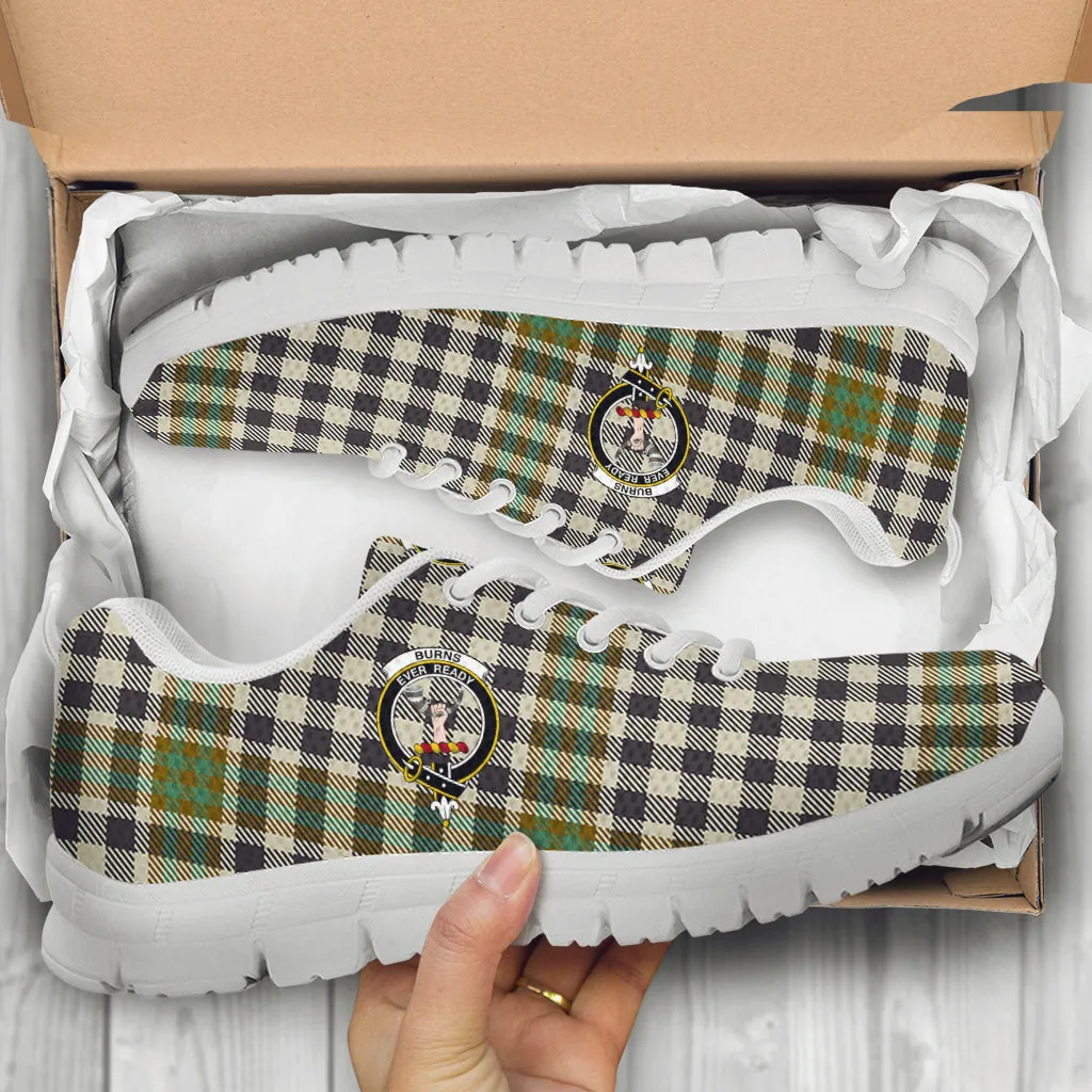 Burns Check Tartan Sneakers with Family Crest