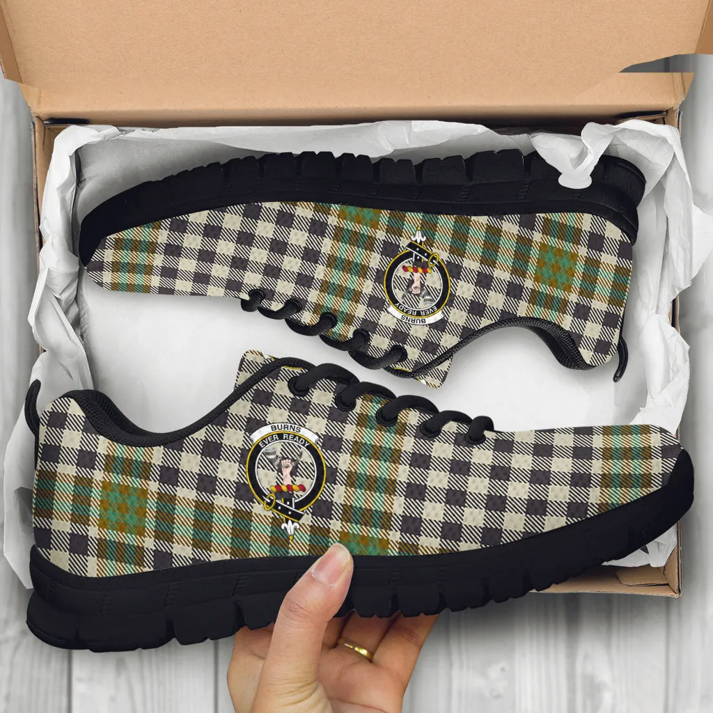 Burns Check Tartan Sneakers with Family Crest