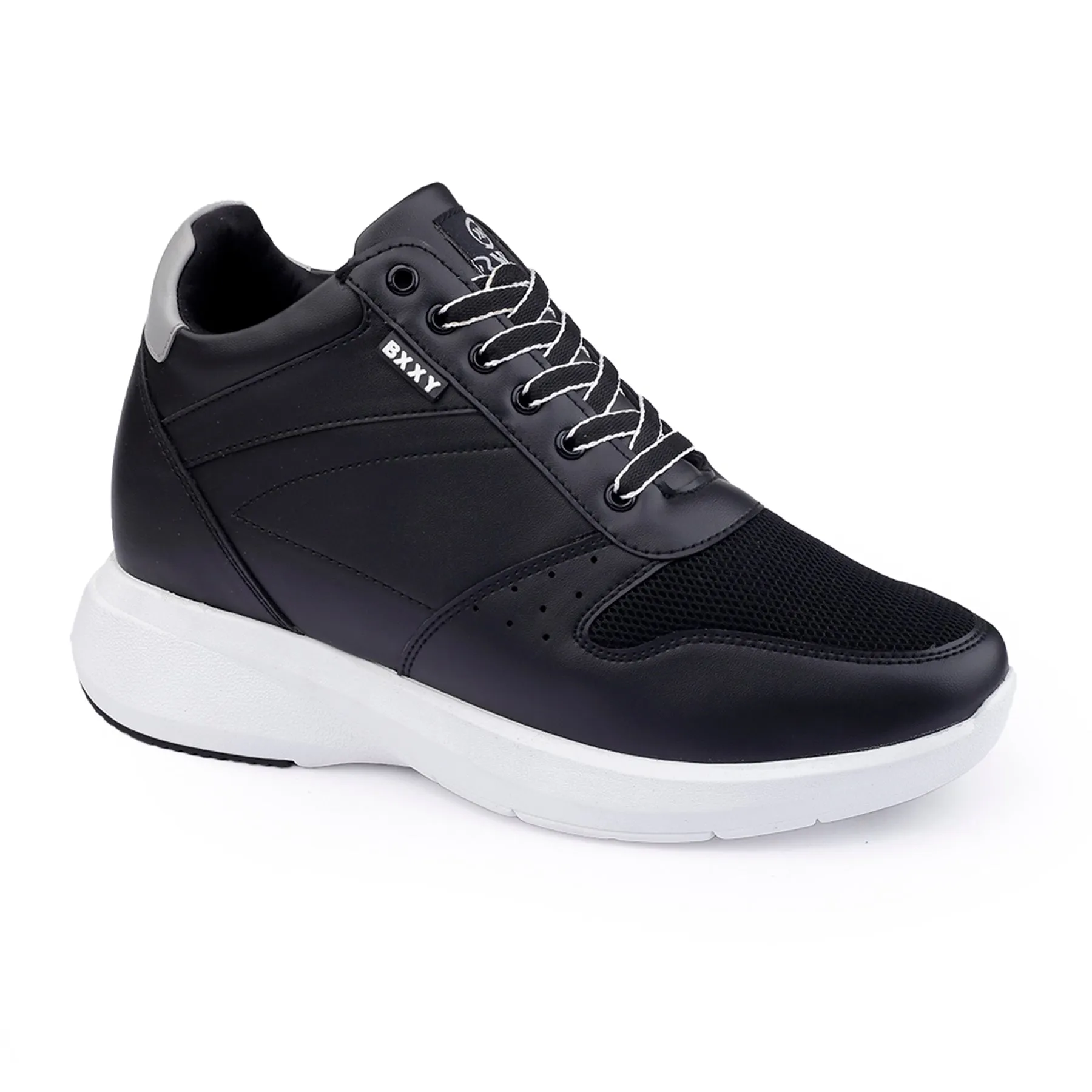 Bxxy Men's 3.5 Inch Hidden Height Increasing/ Elevator  Casual Lace up And Ankle Shoes With Pu Material