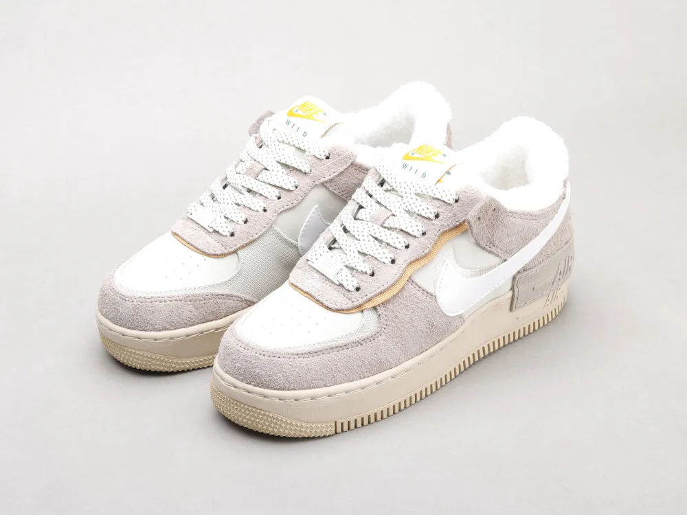 CE - AF1 Shadow gray and white deconstructed plus velvet