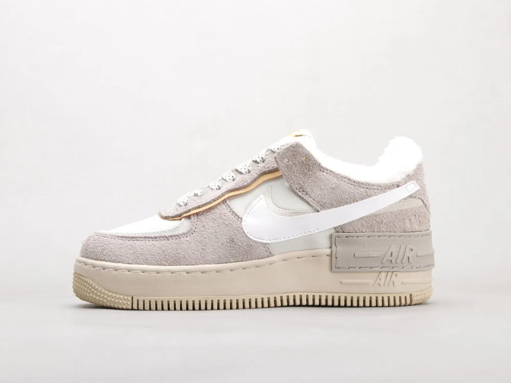 CE - AF1 Shadow gray and white deconstructed plus velvet