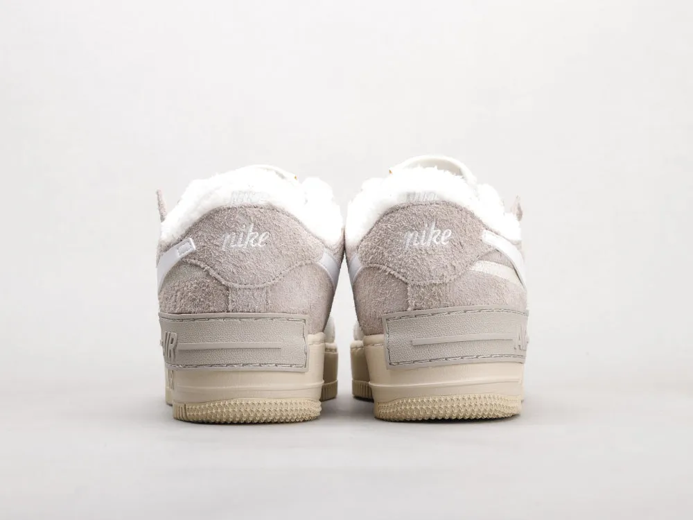 CE - AF1 Shadow gray and white deconstructed plus velvet