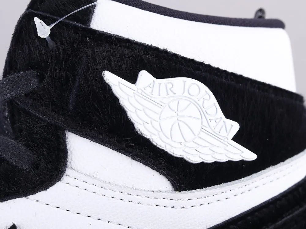 CE - AJ1 horsehair black and white