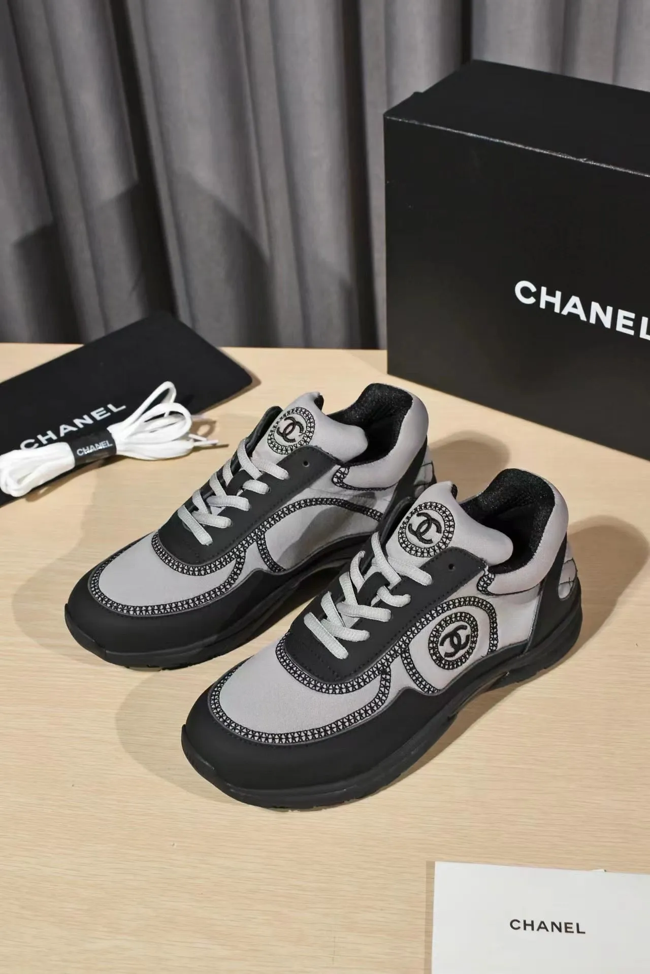 CHL Black and Grey Sneakers-030