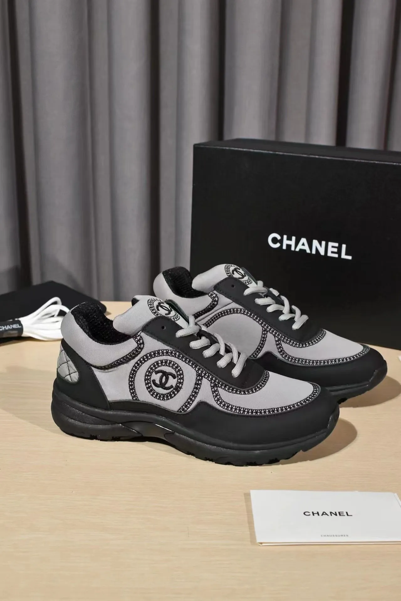 CHL Black and Grey Sneakers-030