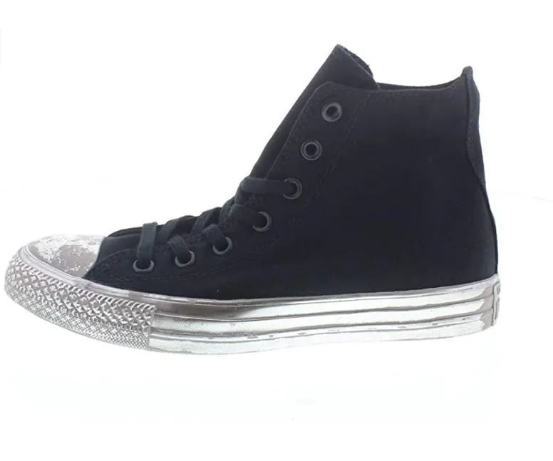 Converse scarpa sneakers da donna Ctas HI 156763C nero-argento