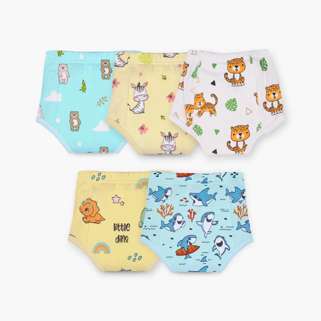 Critter Crew (Pack of 5)  - Ultra Undies - Baby Padded Underwear