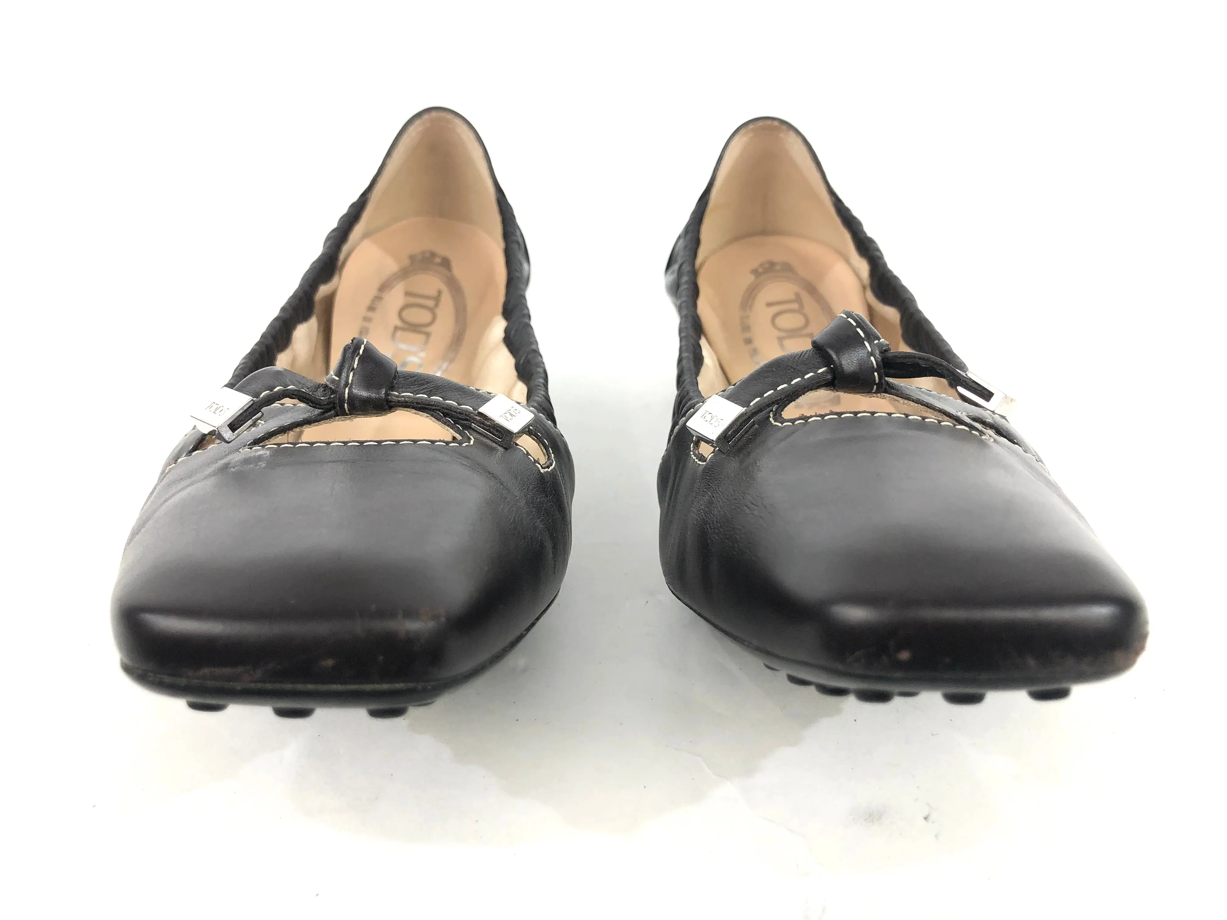 Degas Ballerina Brown Leather Flats | Size 9