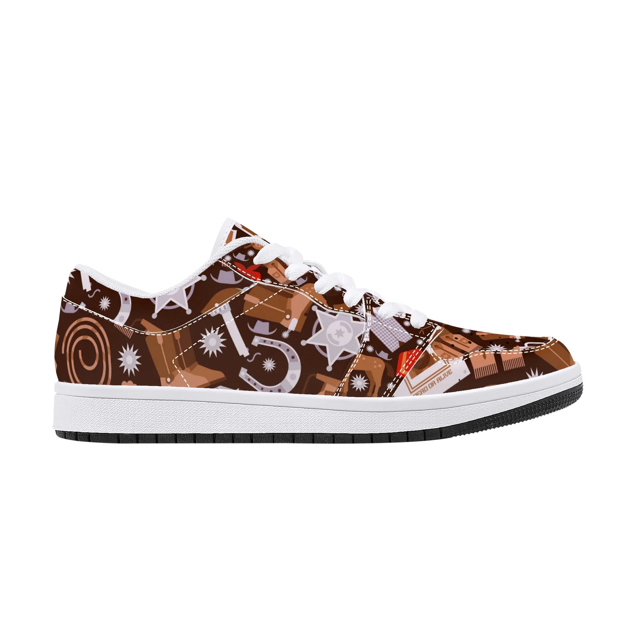 Designer Low Top Leather Sneakers -D15 X1