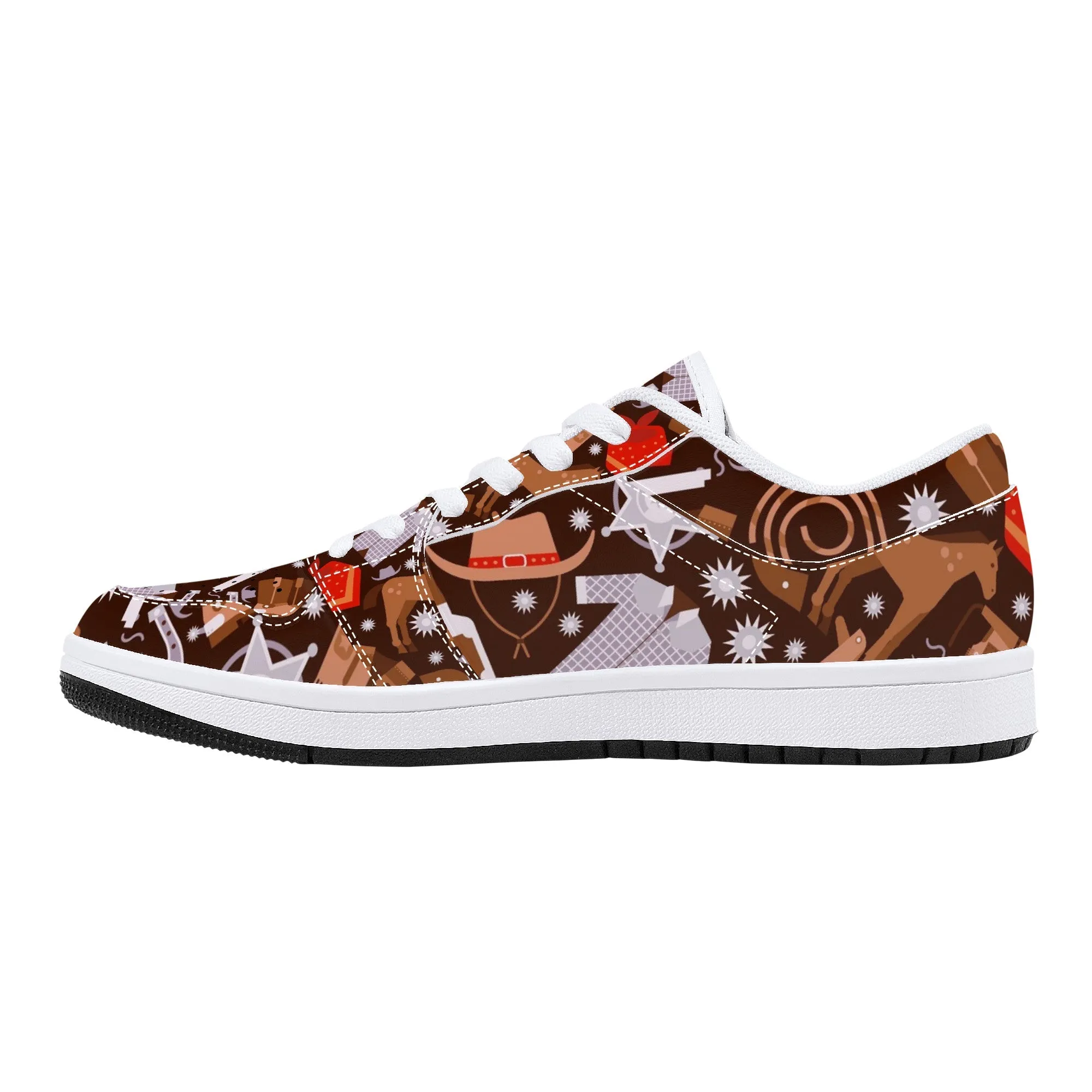 Designer Low Top Leather Sneakers -D15 X1