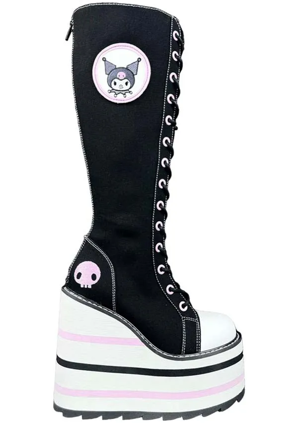 Detention Kuromi [Black/Pink] | PLATFORM BOOTS [IN STOCK]