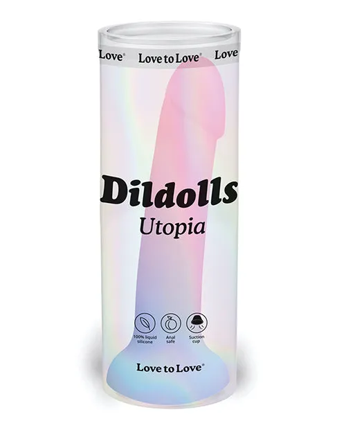 Dildolls Utopia Silicone Curved (Pink/Blue)