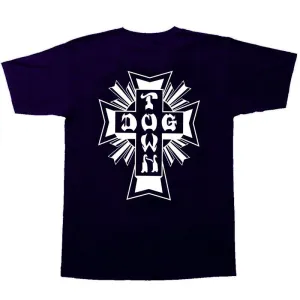 Dogtown Skateboards Navy/White Cross Logo T-Shirts