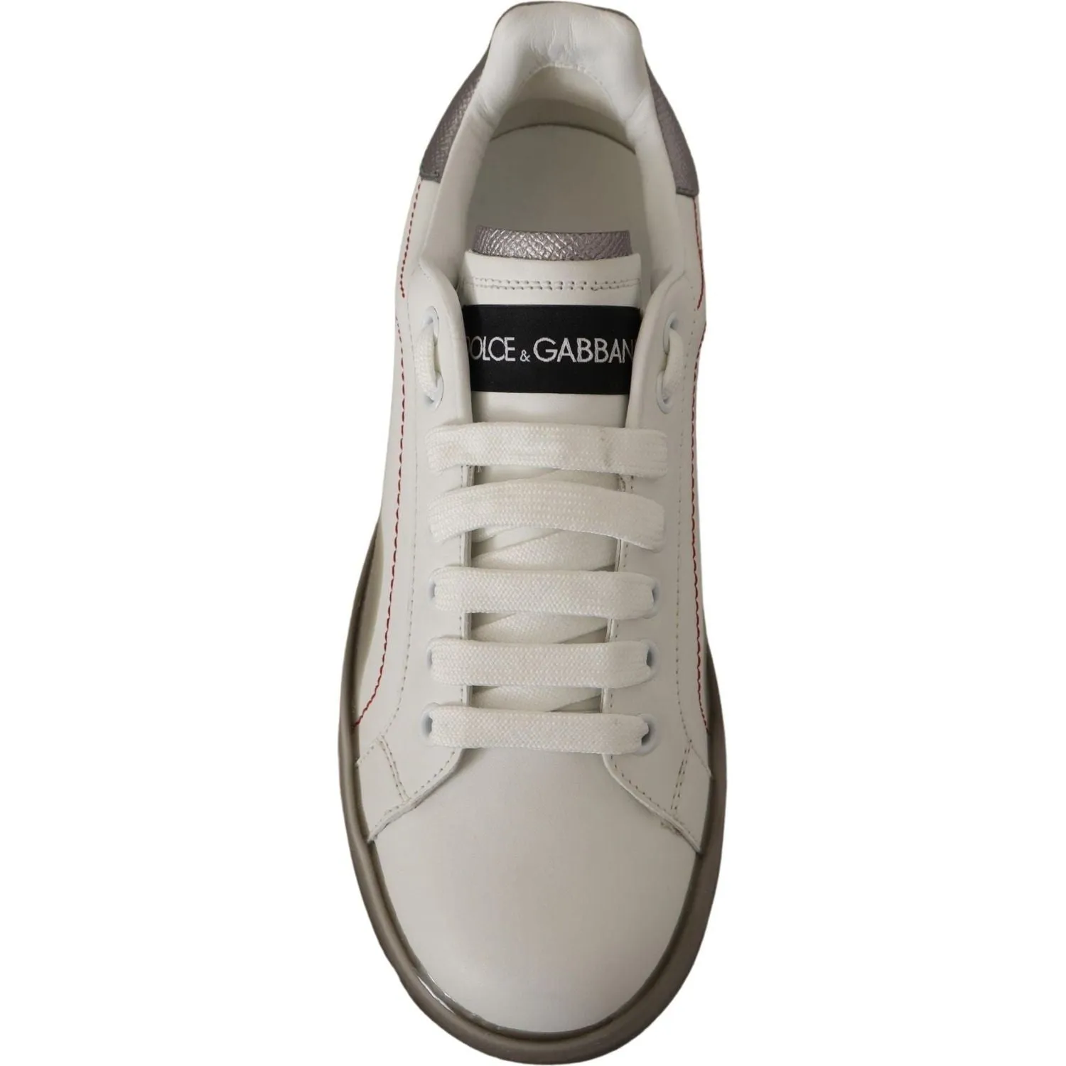 Dolce & Gabbana Elegant White Leather Sneakers