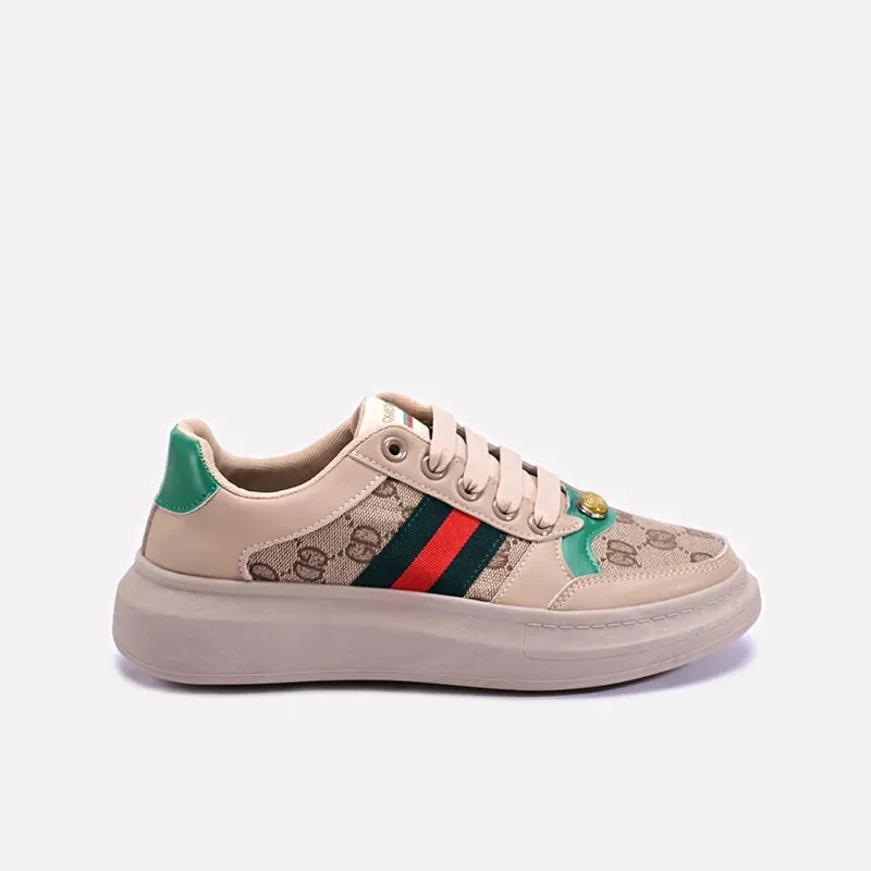 Donovan Khaki Platform Sneakers 0120469