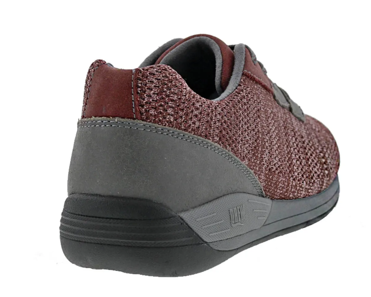 Drew Terrain Women Lace-up Walking Shoe In Wine Knit