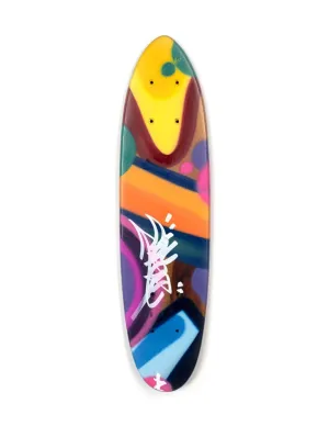 East 153rd St Deck Original Spray Paint Skateboard Deck Art by Cope2- Fernando Carlo