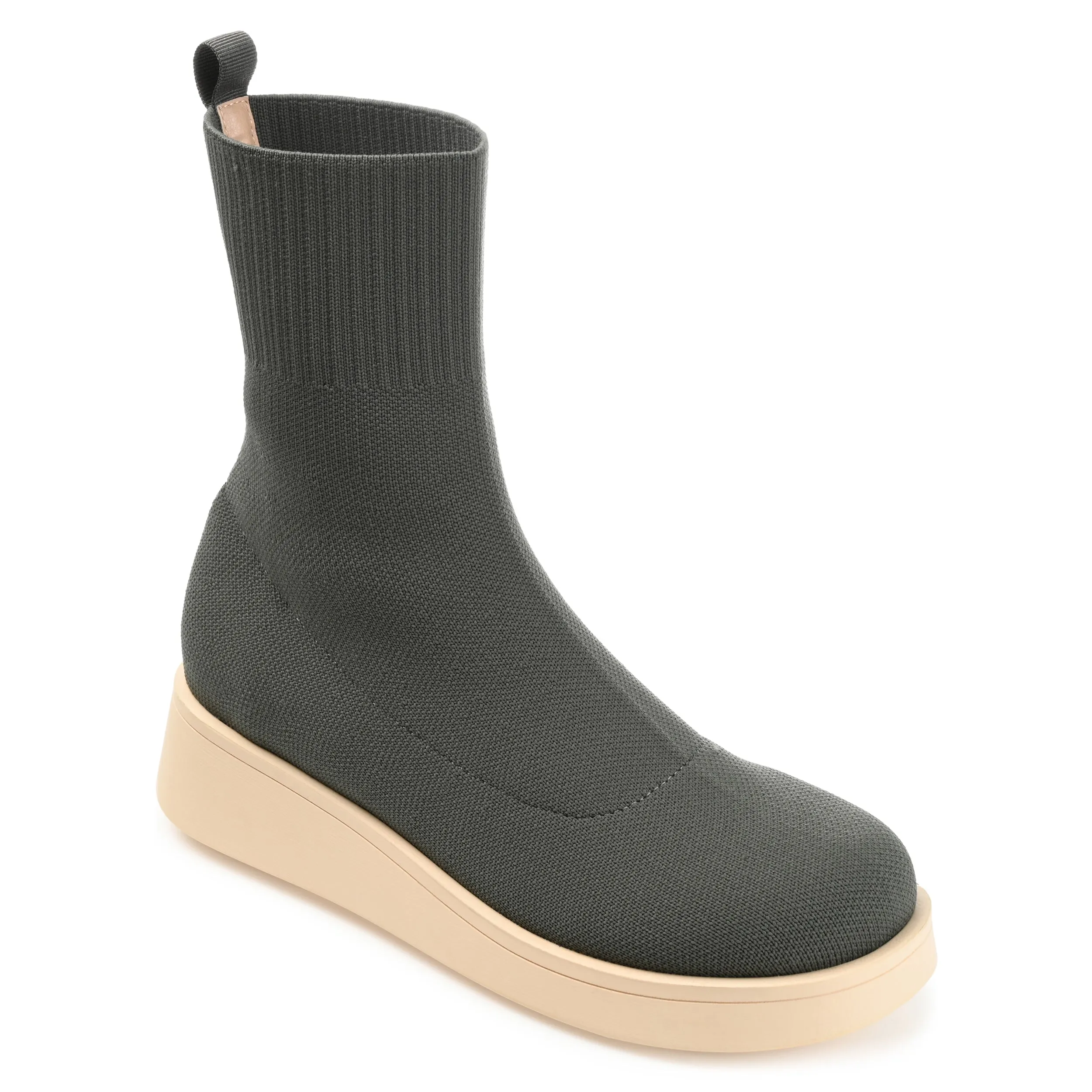 EBBY PLATFORM SOCK BOOT IN KNIT FABRIC