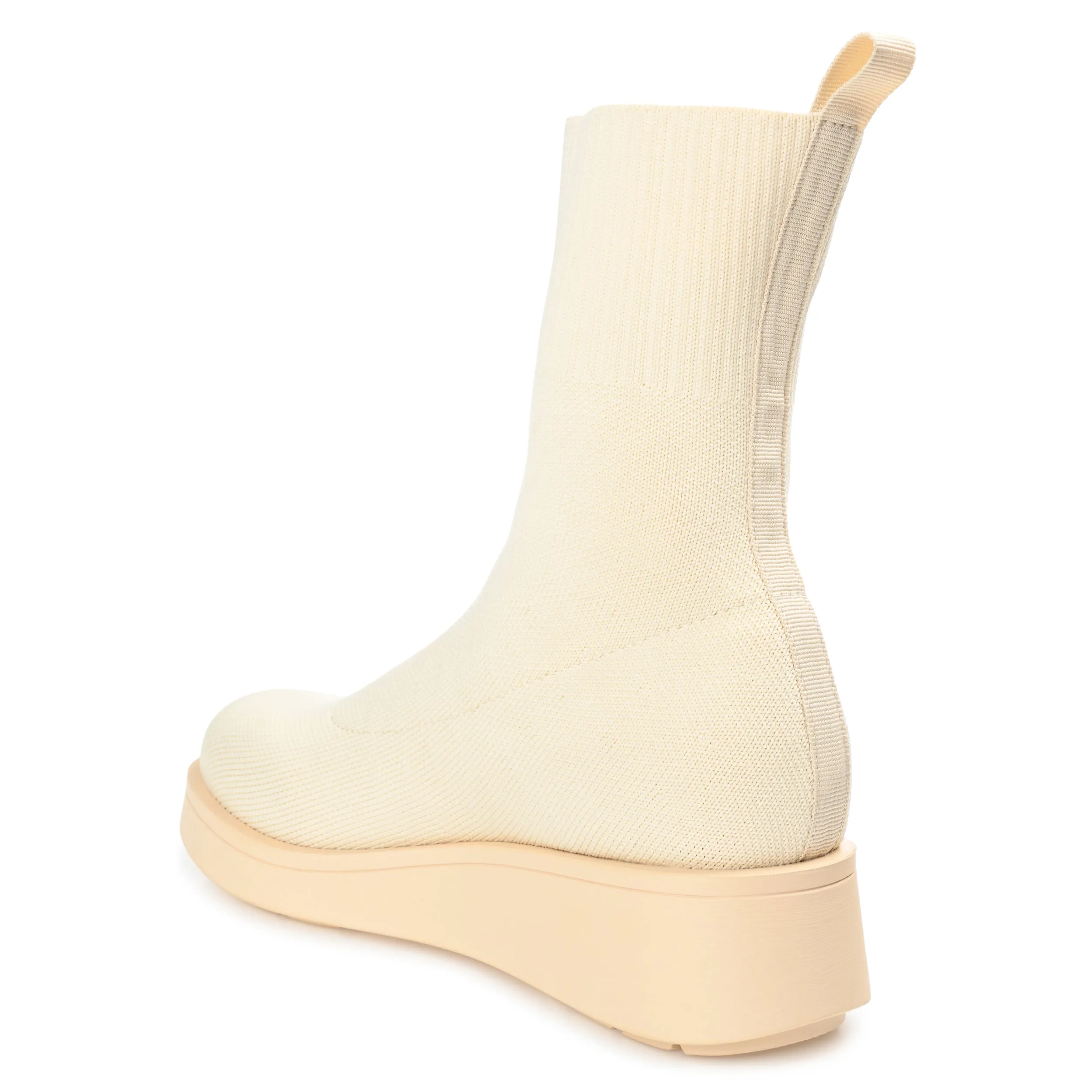 EBBY PLATFORM SOCK BOOT IN KNIT FABRIC