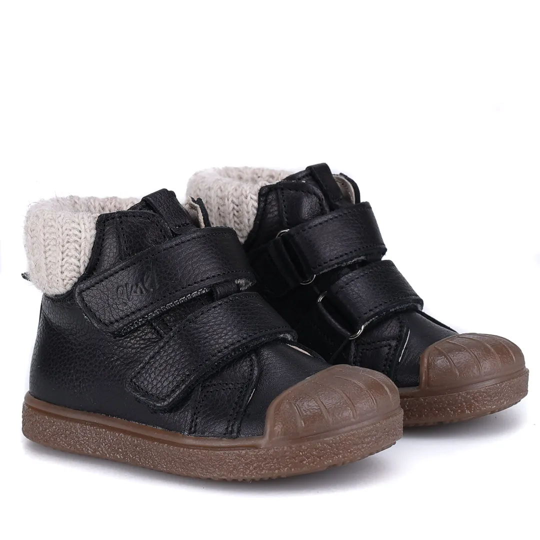 Emel Black Velcro Sock Bootie