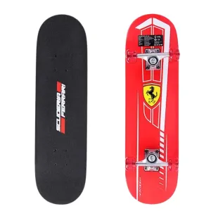 FERRARI 28*8' DOUBLE-KICK SKATEBOARD RED By Mesuca