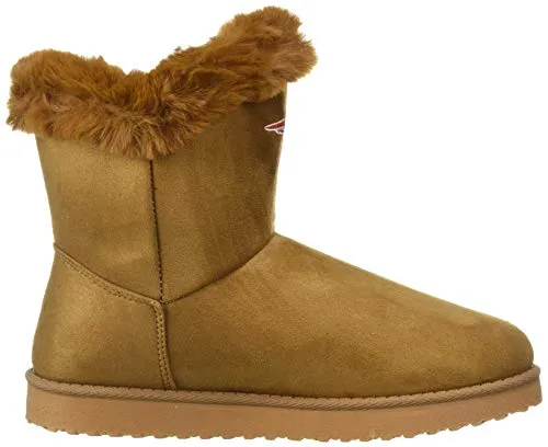 FOCO NFL Womens Brown Faux Fur Boot, Team Color, Small