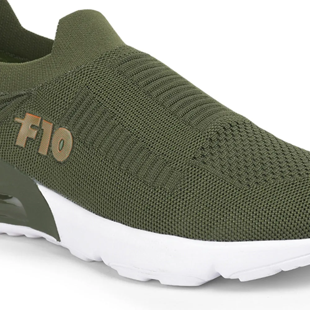 Force 10 By Liberty Men AIRTEK-1 Olgreen Sports Non Lacing Shoes