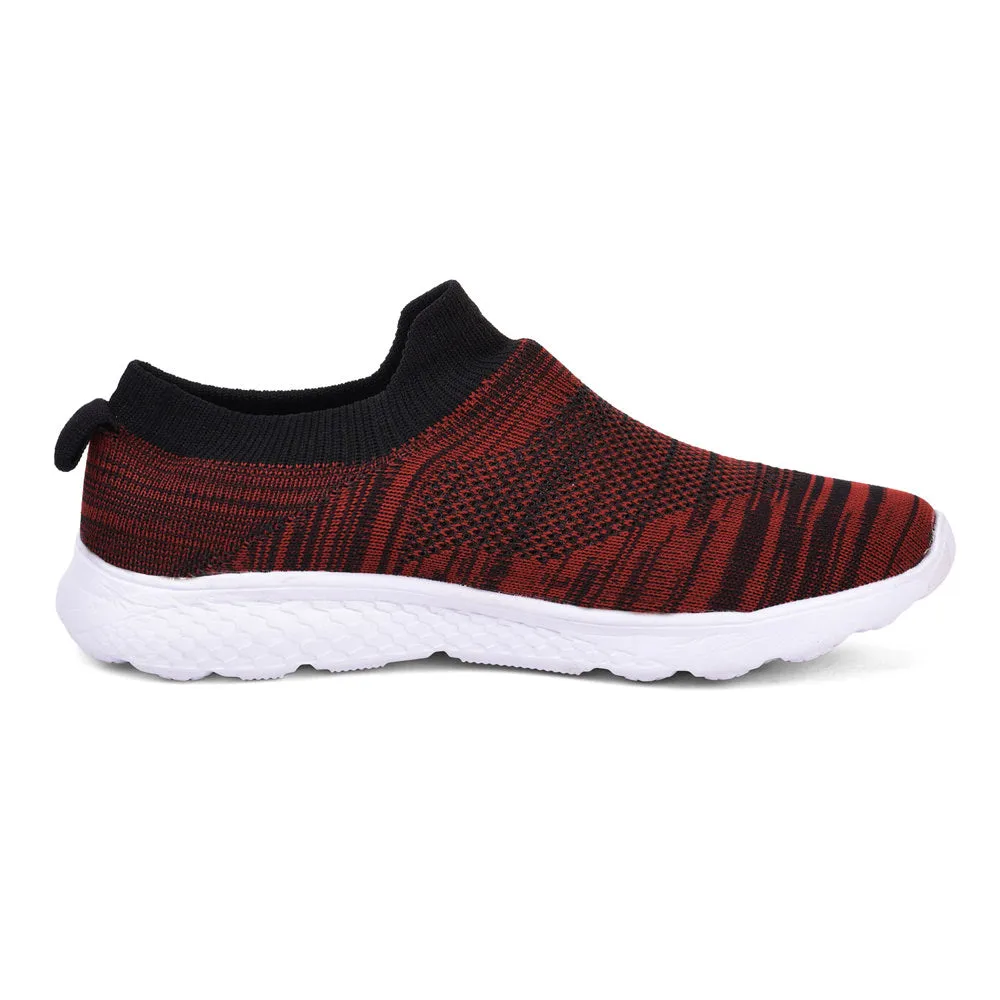 Force 10 Women Maroon Sports Non Lacing Walking Shoes (GARRY )