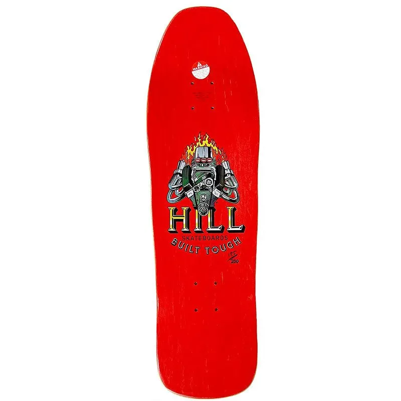 Frankie Hill  Signed/Numbered Shaped Red Stain Skateboard Deck